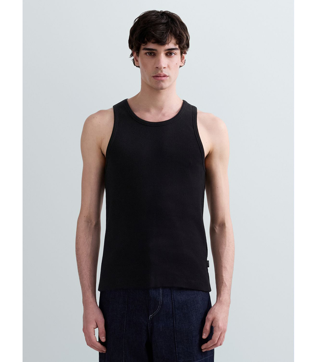 リブニットタンクトップ